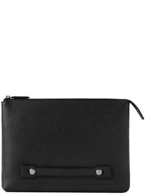 Mulberry City Laptop Case Black Heavy Grain